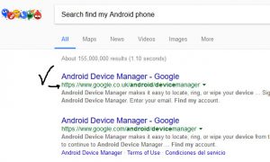 Search find my Android phone